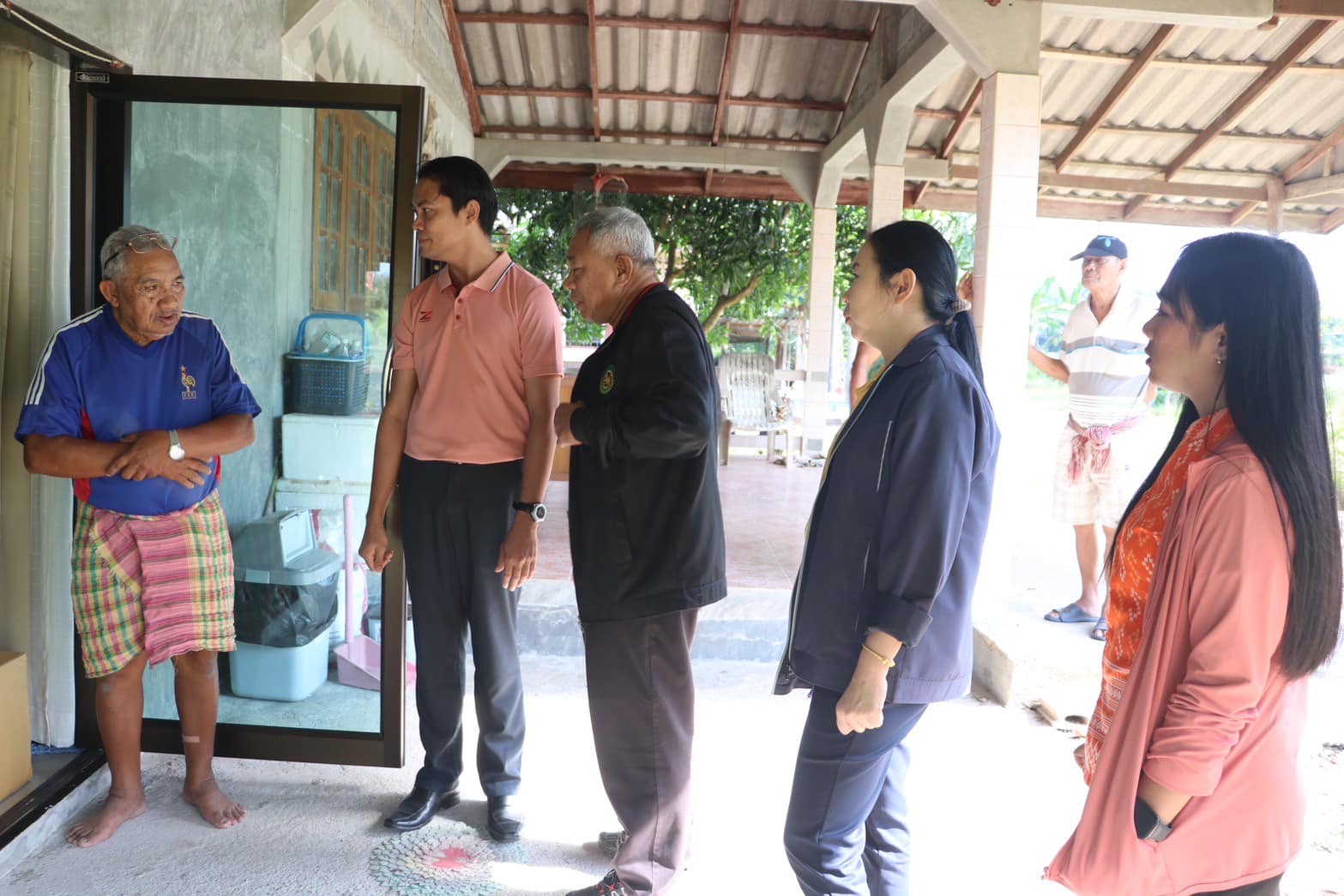 ลงพื้นที่ตรวจเยี่ยมประเมินภาวะสุขภาพผู้ป่วยติดเตียง ผู้ป่วยติดเตียงที่เป็นโรคเรื้อรัง และผู้ที่มีภาวะพึ่งพิง ในพื้นที่ชุมชนบ้านนาตีน ชุมชนบ้านกระบี่น้อย และชุมชนบ้านนานอก