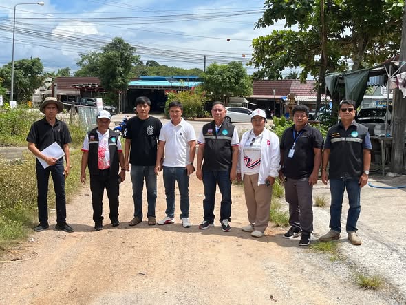 ร่วมลงพื้นที่ ดำเนินการสำรวจถนน