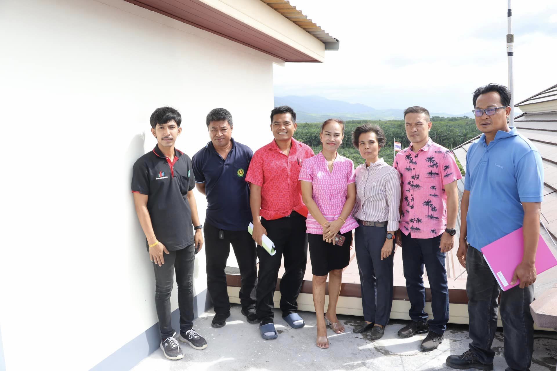 ตรวจรับงาน ในการดำเนินงานโครงการปรับปรุงดาดฟ้าสำนักงานเทศบาลตำบลกระบี่น้อย